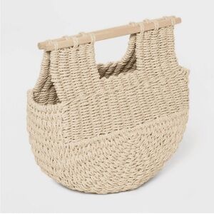 Summer Vibes Woven Tan Handbag